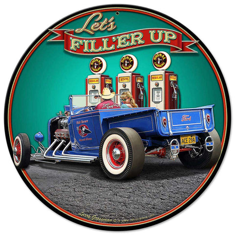 1929-Rod-Pickup-Fillup-Vintage-Sign-Metal-Sign