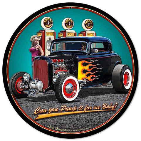 1932 Deuce Coupe Vintage Sign Metal Sign