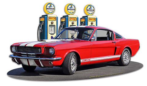1966-Mustang-GT-350-Fill-up-Vintage-Sign-Metal-Sign