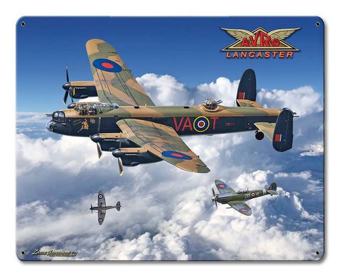 Avro Lancaster Bomber Vintage Sign Metal Sign