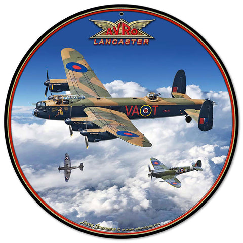 Avro Lancaster Bomber Vintage Sign Metal Sign