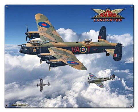 Avro Lancaster Bomber Vintage Sign Metal Sign