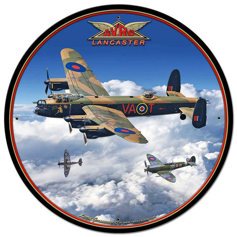 Avro Lancaster Bomber Vintage Sign Metal Sign