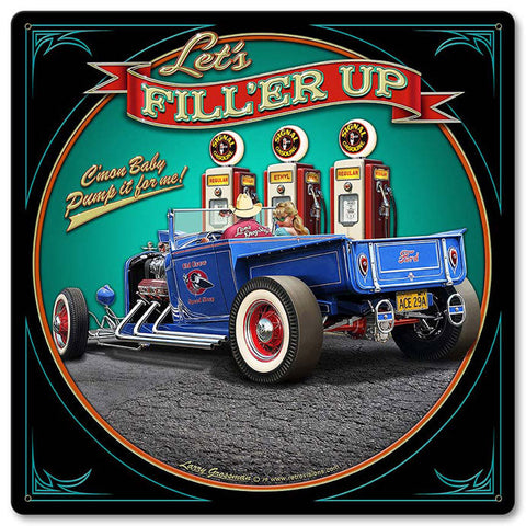 1929-Rod-Pick-up-Fill-up-Vintage-Sign-Metal-Sign