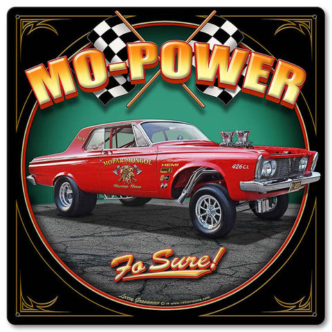 1963-PLYMOUTH-GASSER-Vintage-Sign-Metal-Sign