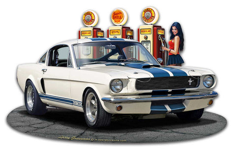 1965-Mustang-GT-350-WG-Vintage-Sign-Metal-Sign