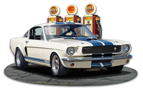 1965 Mustang GT 350 WG Vintage Sign Metal Sign