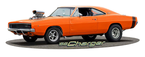 1968-Blown-Charger-Vintage-Sign-Metal-Sign