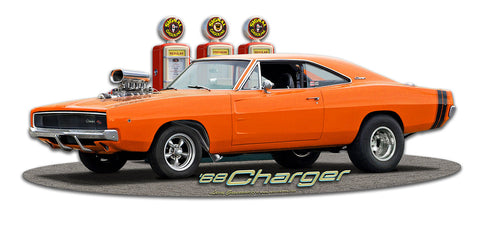1968-Blown-Charger-Vintage-Sign-Metal-Sign