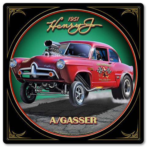 1951-Henry-J-Gasser-Vintage-Sign-Metal-Sign