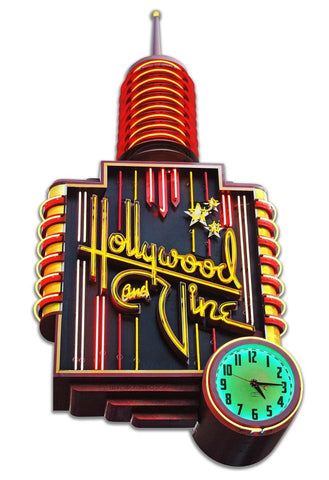 Hollywood-And-Vine-Cut-out-Vintage-Sign-Metal-Sign