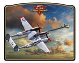 P-38 J Lightning Frame Vintage Sign Metal Sign
