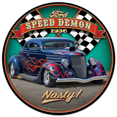 1936 Blown Coupe Vintage Sign Metal Sign