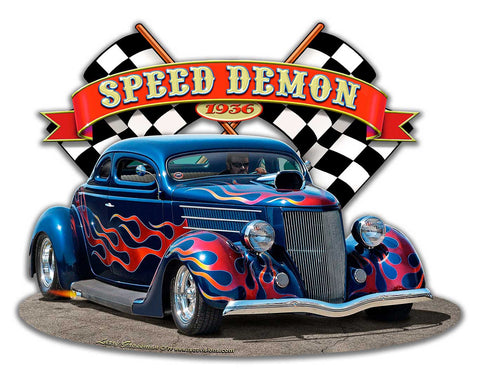 1936 Blown Coupe Vintage Sign Metal Sign