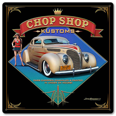 1938 Ford Kustom Vintage Sign Metal Sign