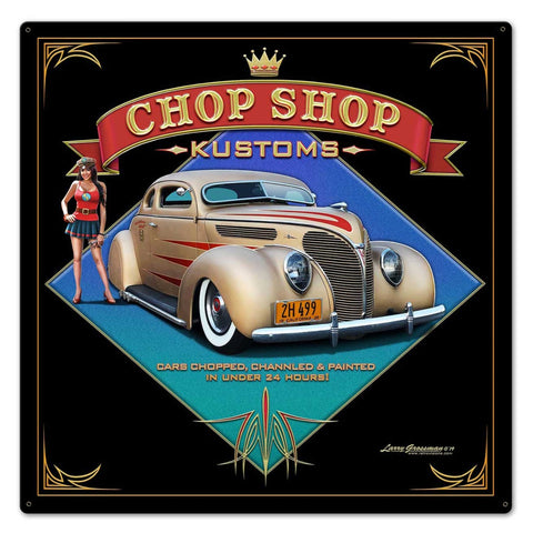 1938 Ford Kustom Vintage Sign Metal Sign