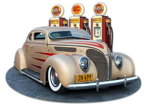1938 Ford Kustom Vintage Sign Metal Sign