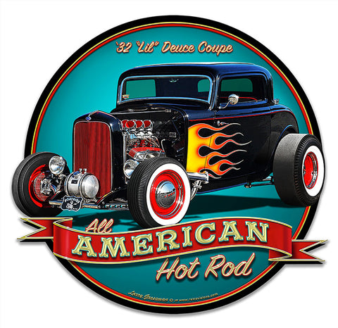 1932 Lil Deuce Coupe Vintage Sign Metal Sign