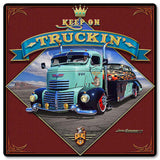 Keep-On-Truckin'-Metal-Sign