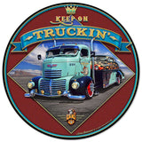 Keep-On-Truckin'-Metal-Sign