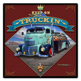 1947 Keep On Truckin' Metal Sign