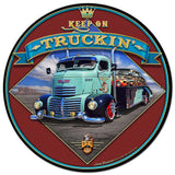 Keep-On-Truckin'-Metal-Sign