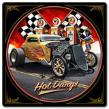1933 Hot Dang Metal Sign