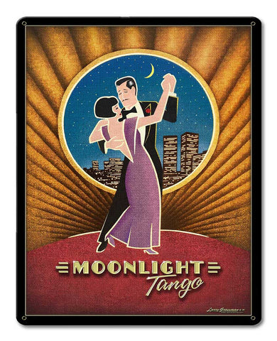 Moonlight Tango Metal Sign