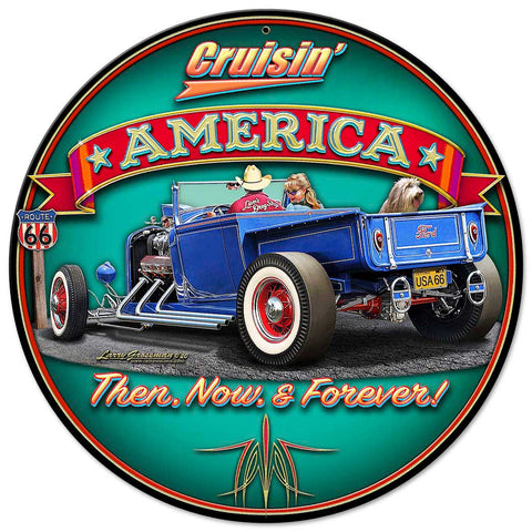 CRUISIN' AMERICA Metal Sign