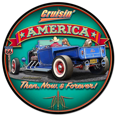 CRUISIN' AMERICA Metal Sign