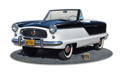 Nash Metro Black Cut-out Metal Sign