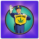 Guard Stoner Zone Metal Sign