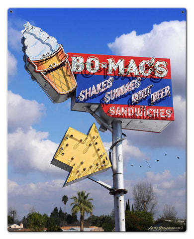 Bo Mac's Metal Sign