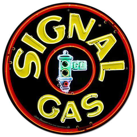 Signal Gas Sign Metal Sign