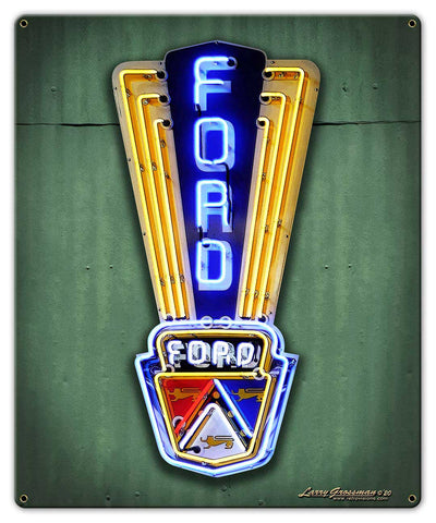 Neon Car Sign 2 Metal Sign