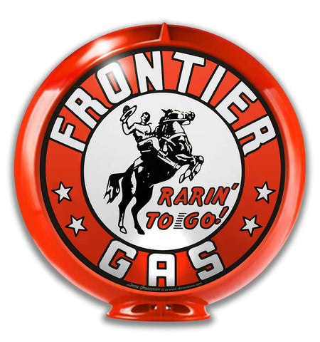Frontier Gas Globe Metal Sign