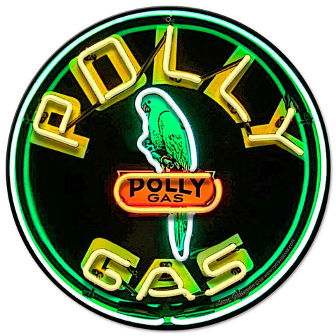 Polly Gas Sign Metal Sign