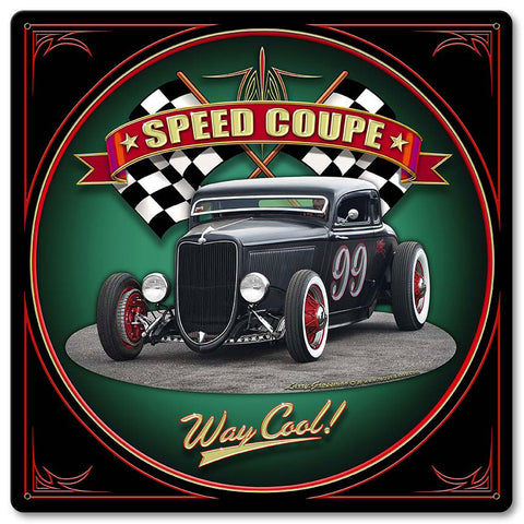 1934 Five Window Metal Sign