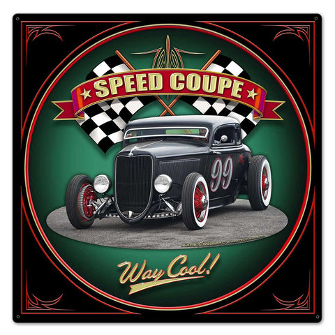 1934 Five Window Metal Sign