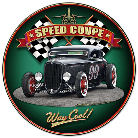 1934 Five Window Metal Sign