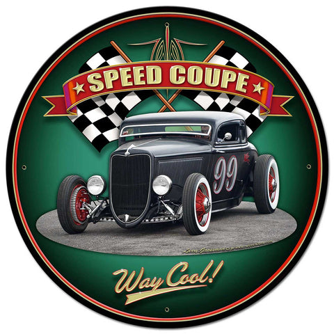 1934 Five Window Metal Sign