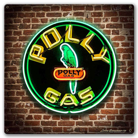 Polly Gas Sign Metal Sign