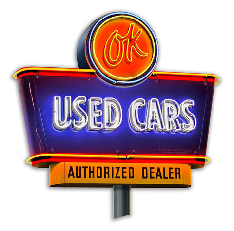 Used Car Sign Cut out Metal Sign