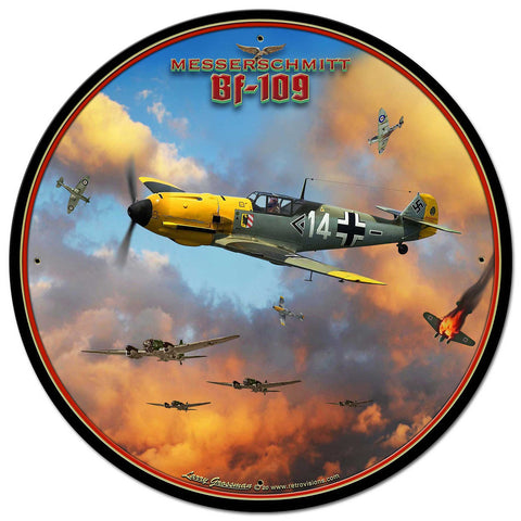 Me-109 Battle of Britain Metal Sign