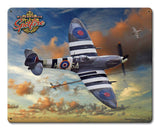 Spitfire Dog Fight Metal Sign