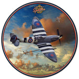 Spitfire Dog Fight Metal Sign