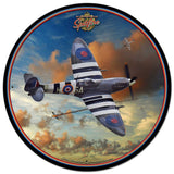 Spitfire Dog Fight Metal Sign