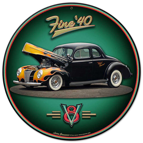 1940 Coupe Metal Sign