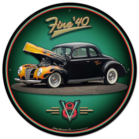 1940 Coupe Metal Sign