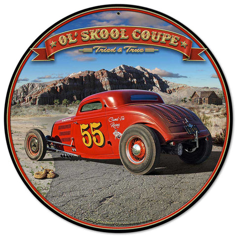 1933 Ol' Skool Coupe Metal Sign